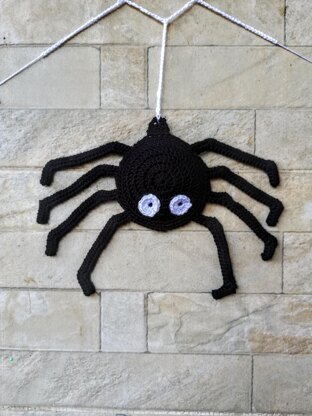 Crochet Halloween spider & spiderweb