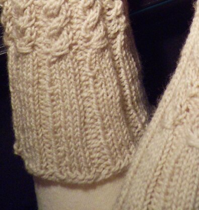 Twisted Trails Cabled Mittens