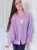 Crochet Lilac Hexagon Cardigan Pattern