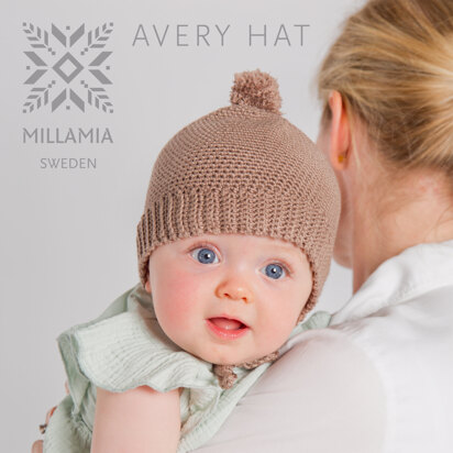 Avery Hat - Crochet Pattern For Babies in MillaMia Naturally Baby Soft by MillaMia