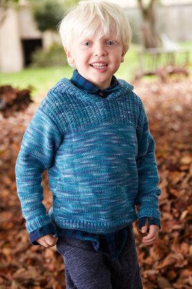Child’s Pullover with Hood in Schachenmayr Merino Extrafine 120 - S9051 - Downloadable PDF
