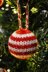 Striped Christmas Bauble Knitting Pattern - Christmas Knitting Pattern