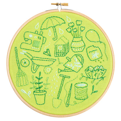 Hawthorn Handmade Spring Doodles Printed Embroidery Kit