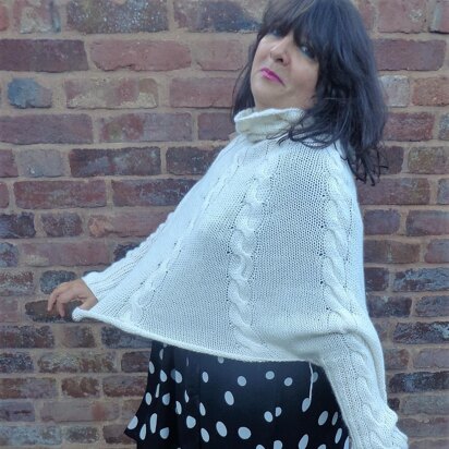 Twist 'n' Turn Poncho - knitting pattern