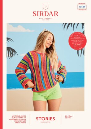 South Beach Sweater in Sirdar Stories DK - 10689P - Downloadable PDF