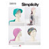 Simplicity Head Wraps and Hats S9519 - Paper Pattern, Size A (XS-S-M-L)