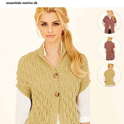 Waistcoats in Rico Essentials Merino DK - 254