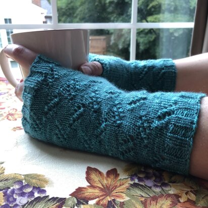 Caterpillar Fingerless Mittens