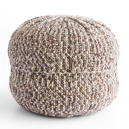 Wheel Spokes Crochet Pouf in Bernat Maker Home Dec - BRC0520-001627M - Downloadable PDF