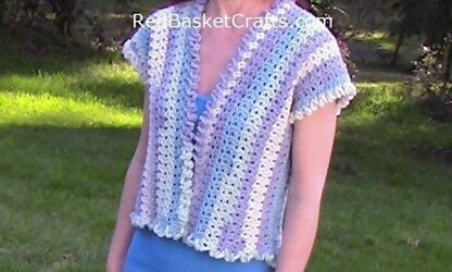 Lavender Vest in Easy V Stitch