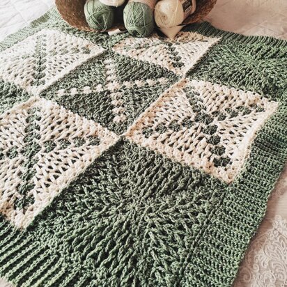 Modern Jacob's Ladder Afghan