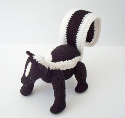 Striped Skunk Amigurumi Pattern