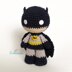 Batman and Robin amigurumi dolls - crochet patterns by Crochelandia