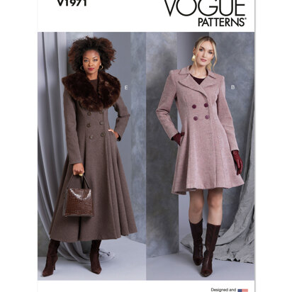 Vogue Sewing Misses' Coat in Five Lengths V1971 - Sewing Pattern