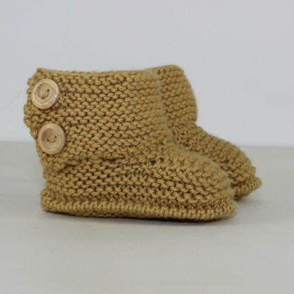 Baby Simple Button Up Booties