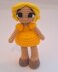 Yellow Rainbow Crochet Doll 3 Levels in 1
