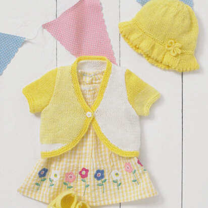 Sirdar 4923 Baby Girl's Bolero, Sunhat and Shoes PDF