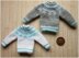 1:12th scale snowflake sweaters