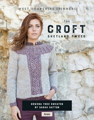 Rowena Yoke sweater in West Yorkshire Spinners The Croft Shetland Tweed - DBP0066 - Downloadable PDF