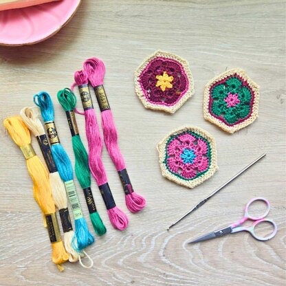 African Flower Curtain Ties