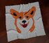 Welsh Corgi Blanket C2C CROCHET PATTERN Funny Throw Dwarf Dog Face Stroller Portrait
