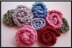 606, KNITTED rolled rose, and leaf