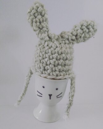 Bunny hat egg cover