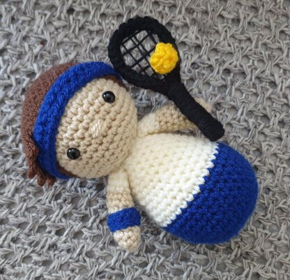 Roger Federer Tennis Player Iconic People crochet amigurumi pattern