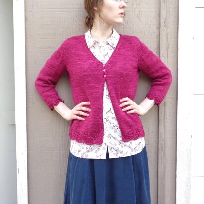 Raspberry Cardigan