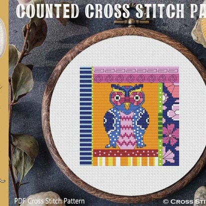 Crazy Patch Owl 09