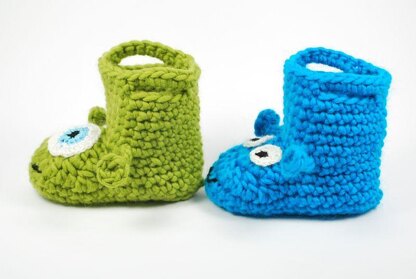 Alien & Monster Baby Boots with Handles