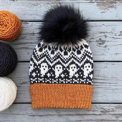 Spooky Night Beanie - knitting pattern