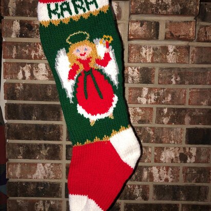 Angel Christmas Stocking