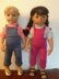 Dungarees and jumper for 18 inch doll