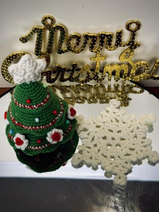 Christmas Tree and Snowflake Crochet Pattern PDF