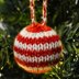 Striped Christmas Bauble Knitting Pattern - Christmas Knitting Pattern