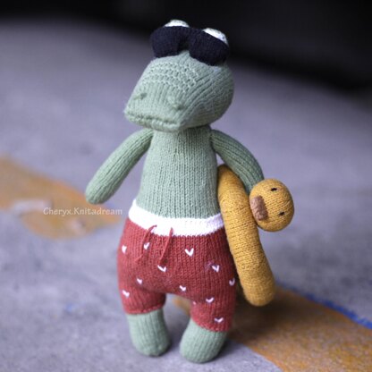 Crocodile Knitting pattern -  Alan