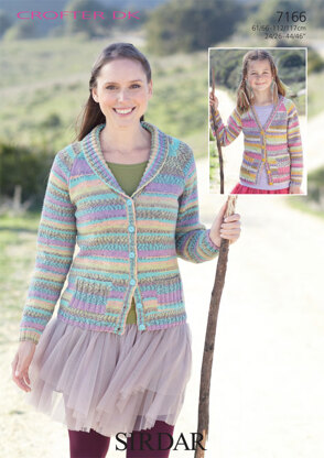 Cardigans in Sirdar Crofter DK - 7166 - Downloadable PDF