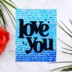 Hero Arts Cling Stamps 6"X6"-Script Bold Prints