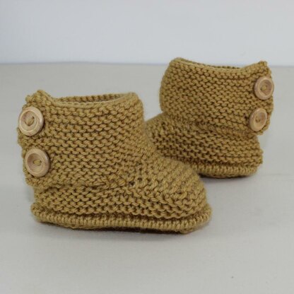 Baby Simple Button Up Booties