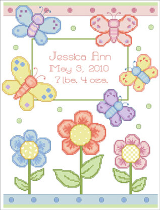 Butterfly Birth Announcement - PDF