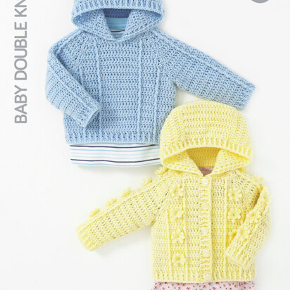 Hooded Sweater and Jacket in Hayfield Baby DK - 4417 - Downloadable PDF