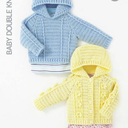 Hooded Sweater and Jacket in Hayfield Baby DK - 4417