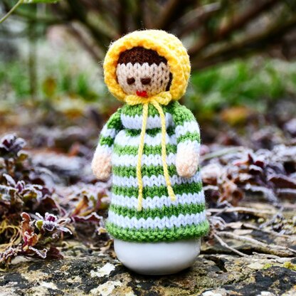 Victorian Doll Egg Cosy Knitting Pattern - Doll Knitting Pattern.