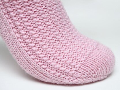 Pink Bubblegum Socks - Toe Up (DK)