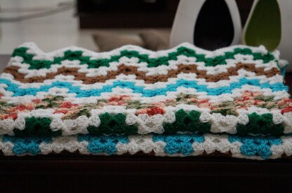 Granny ripple blanket