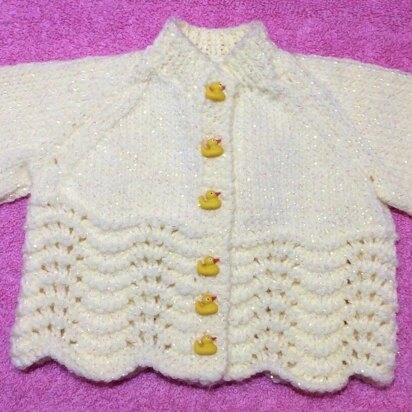 Frilly Baby Cardigan