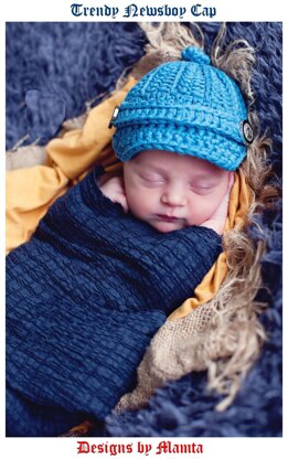 Newsboy Cap Cool Crochet Hat Pattern For Infants Babies Children
