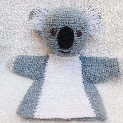 Osi, the Koala, amigurumi hand puppet