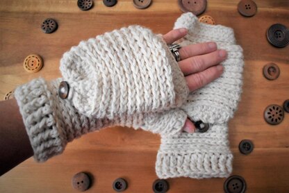 Tabby Star Mittens
